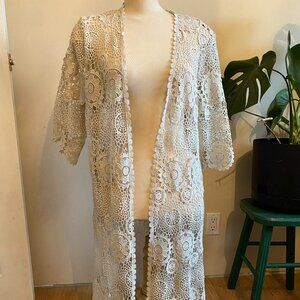 Long Lace cardigan cover up